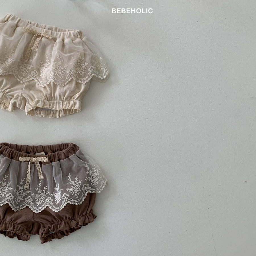 【bebeholic】 Cheese Lace Bloomer