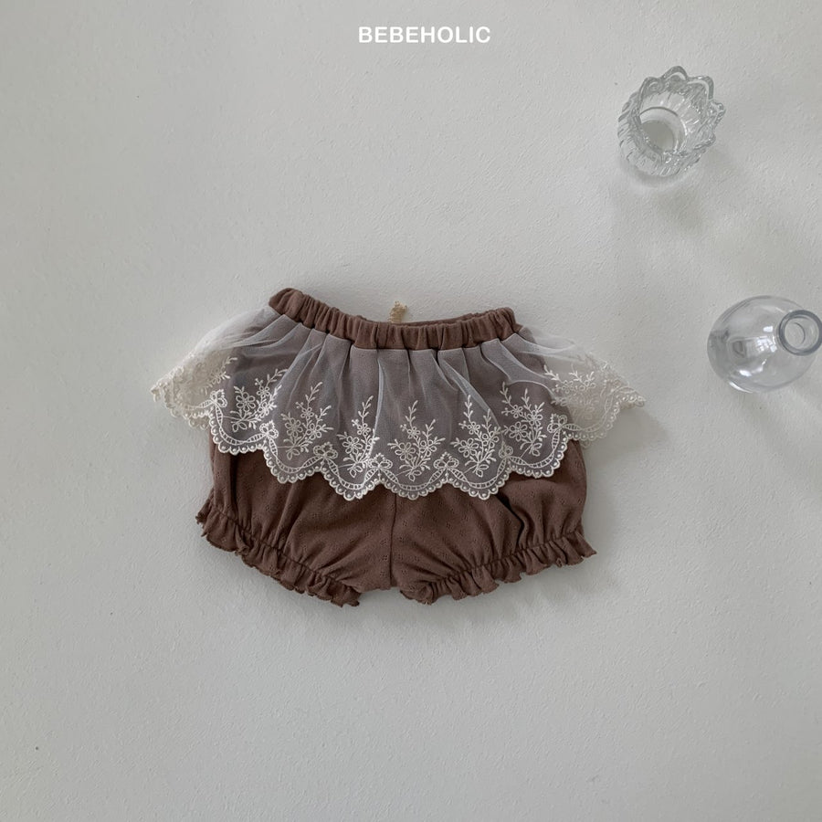 【bebeholic】 Cheese Lace Bloomer