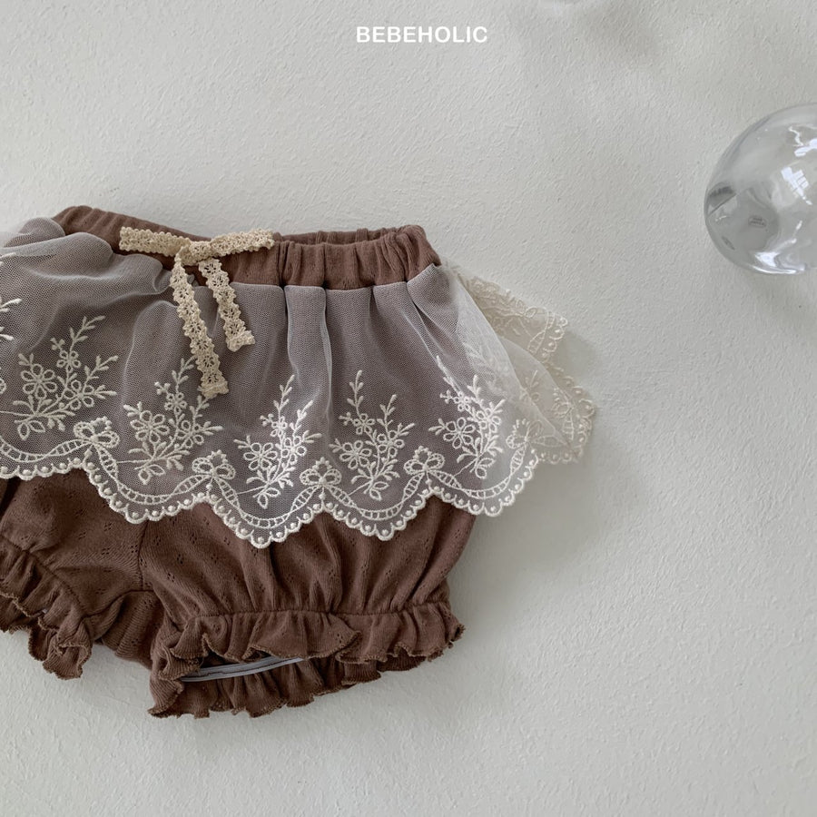 【bebeholic】 Cheese Lace Bloomer