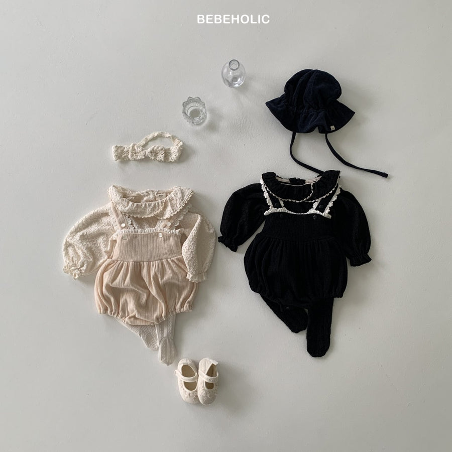 【bebeholic】 Lumi rib rompers