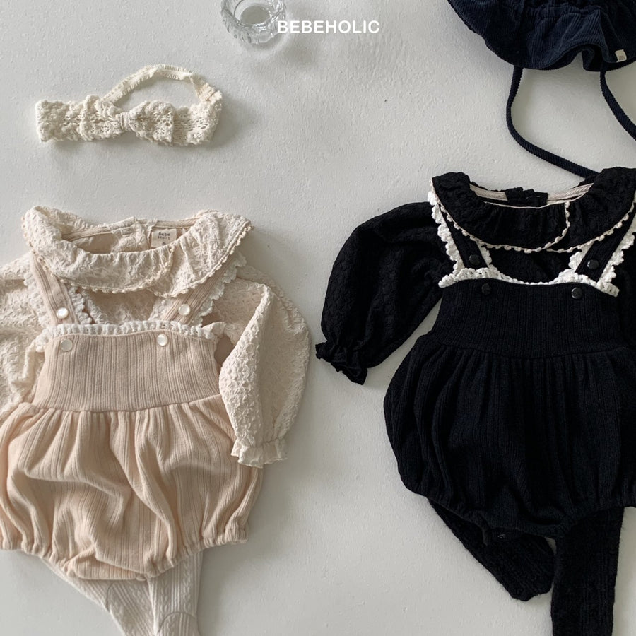 【bebeholic】 Lumi rib rompers