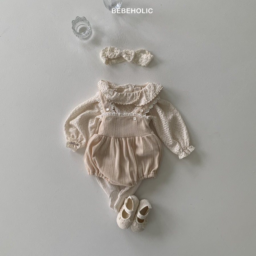 【bebeholic】 Lumi rib rompers