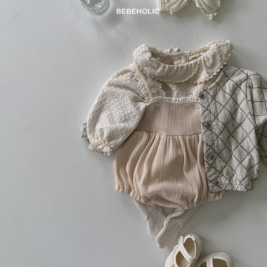 【bebeholic】 Lumi rib rompers
