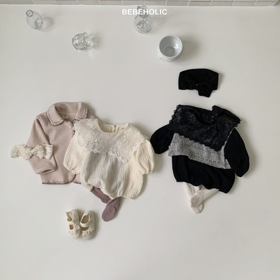 【bebeholic】 Berry sailor rompers