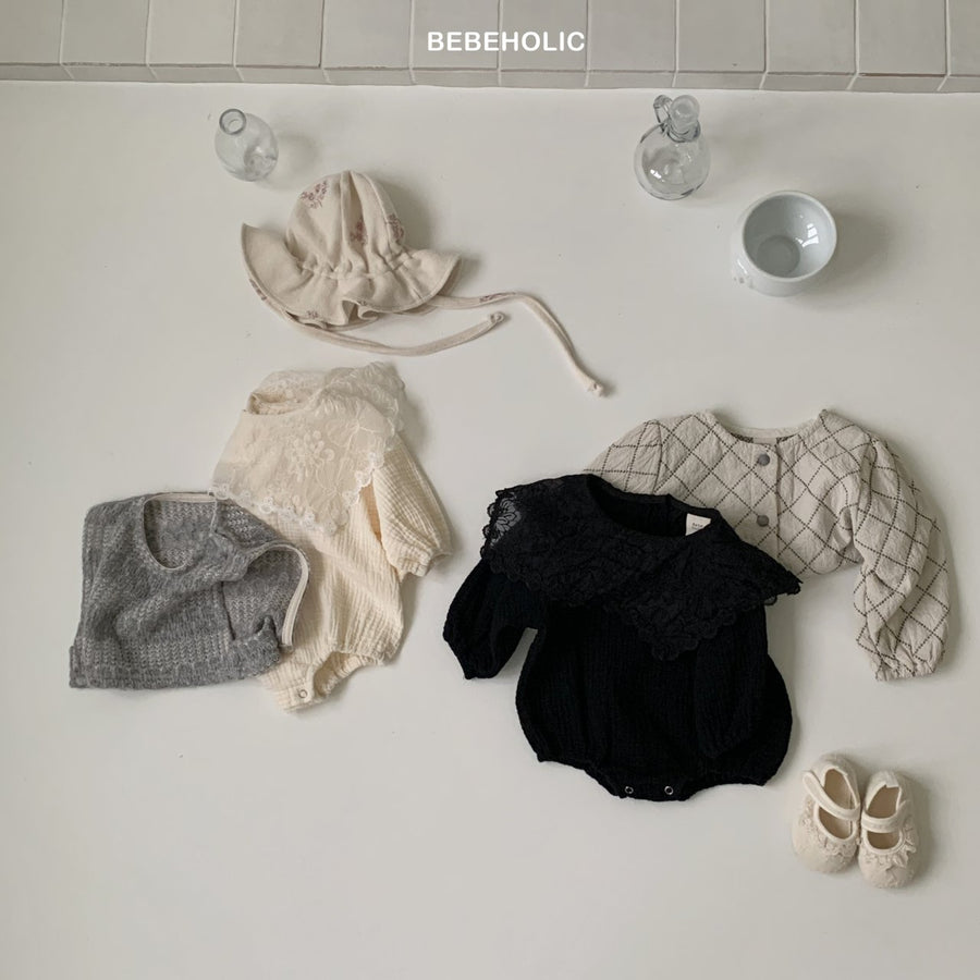 【bebeholic】 Berry sailor rompers