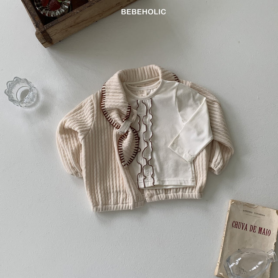 【bebeholic】 Roni collar Cardigan