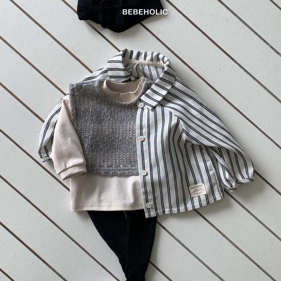 【bebeholic】 Pol nagrang Shirt