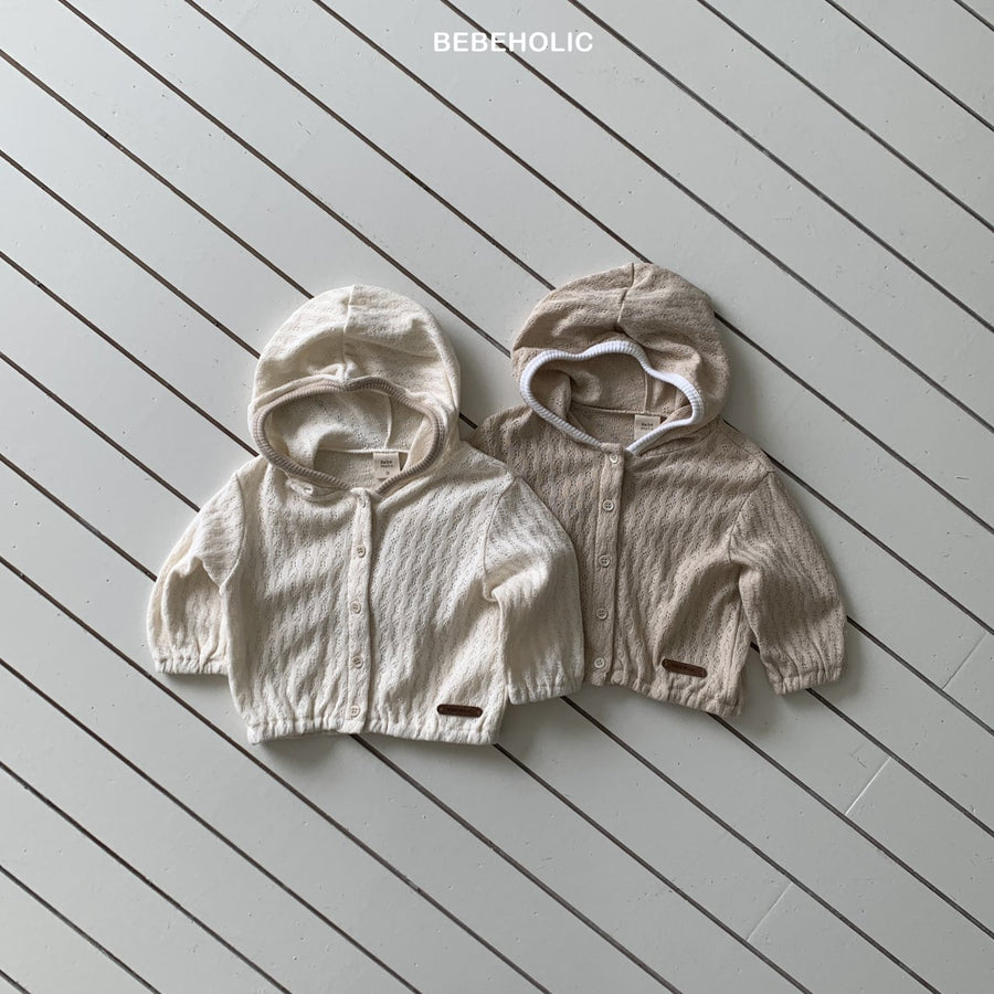 【bebeholic】 Sage Eyelet Hood