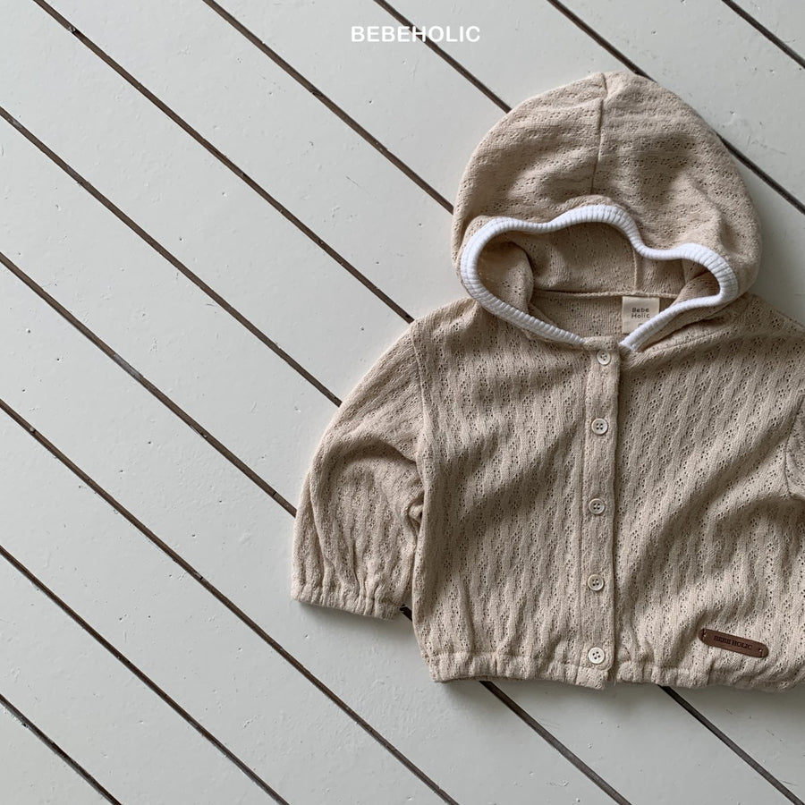 【bebeholic】 Sage Eyelet Hood