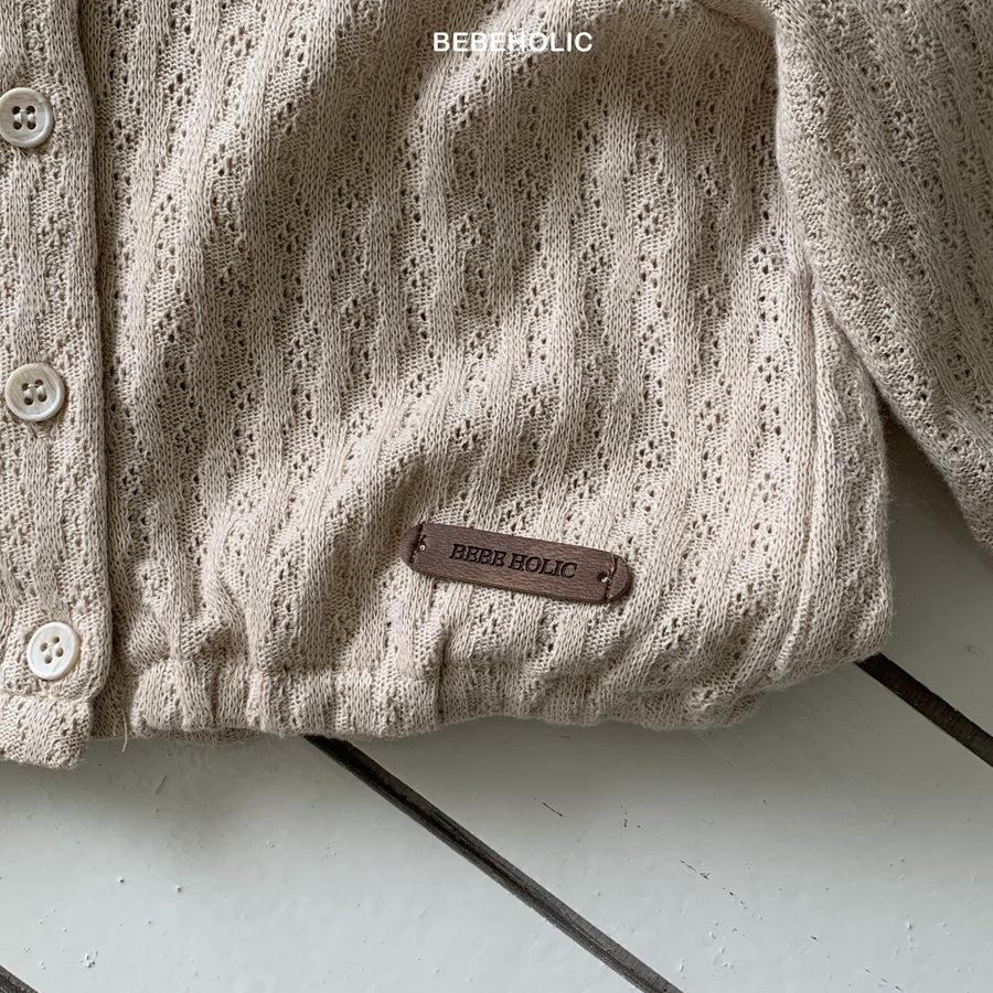 【bebeholic】 Sage Eyelet Hood