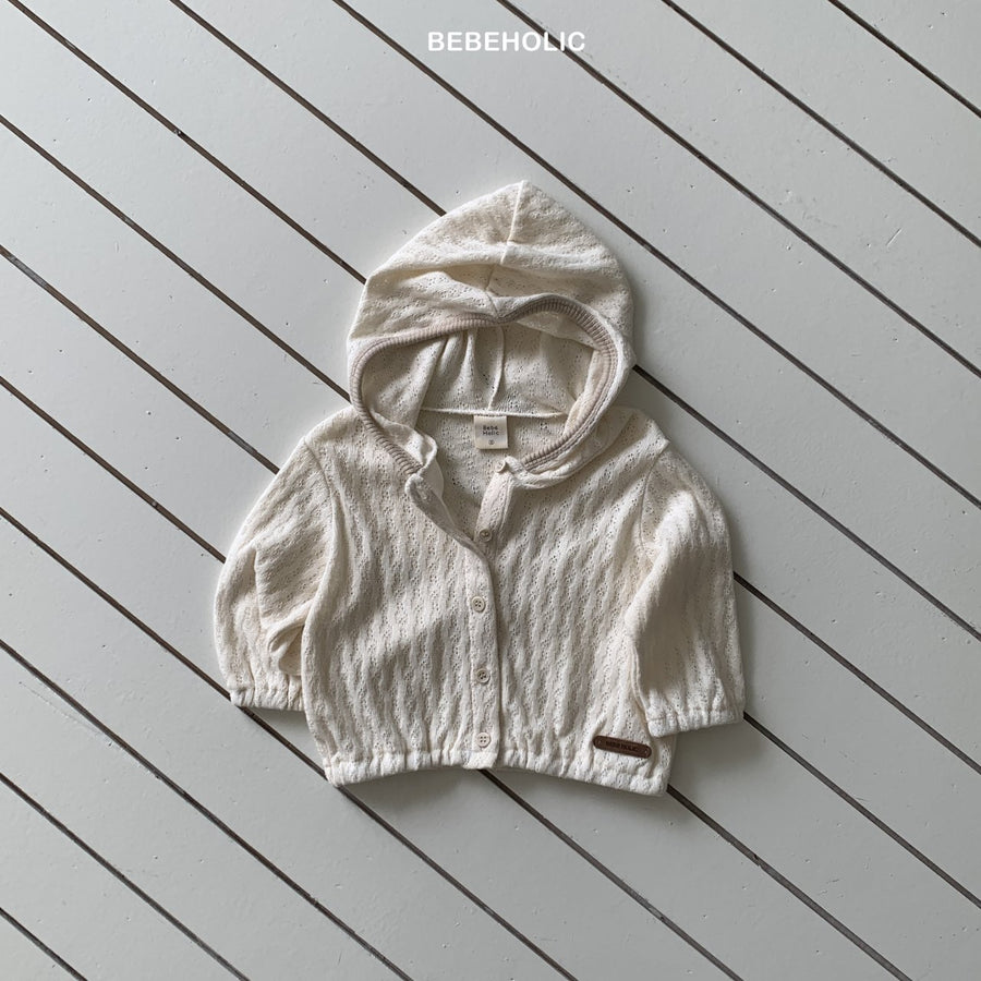 【bebeholic】 Sage Eyelet Hood
