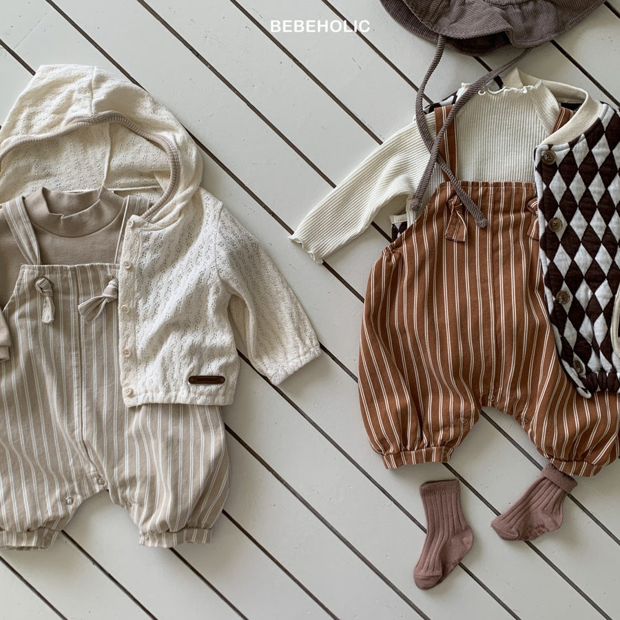 【bebeholic】 Cooper stripe over all Suit