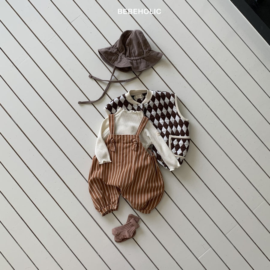 【bebeholic】 Cooper stripe over all Suit
