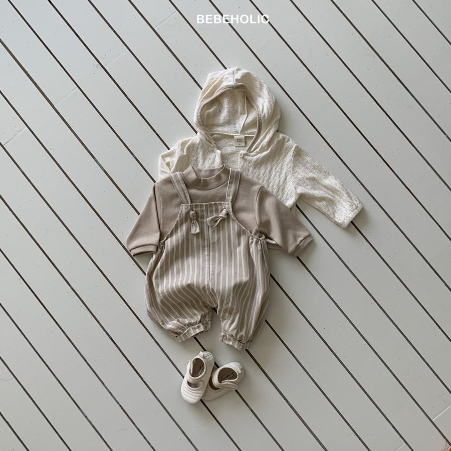 【bebeholic】 Cooper stripe over all Suit