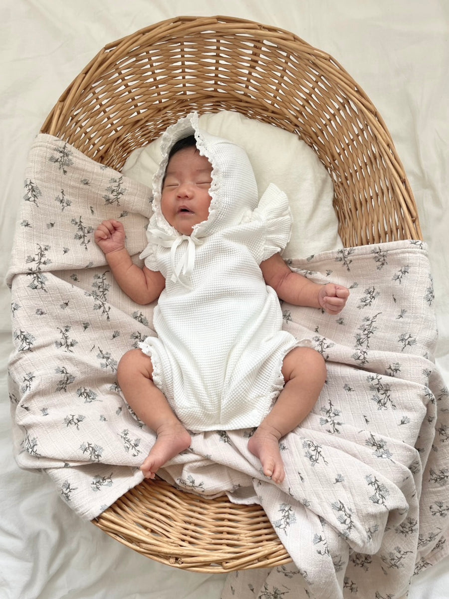 即納【garbo&friends】(ガルボアンドフレンズ）Bluebell Swaddle Muslin Blanket