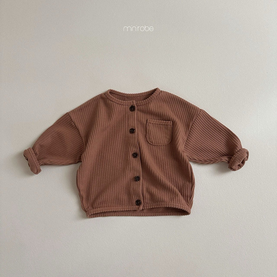 NEW【minirobe】ジェーン ソフトカーディガン