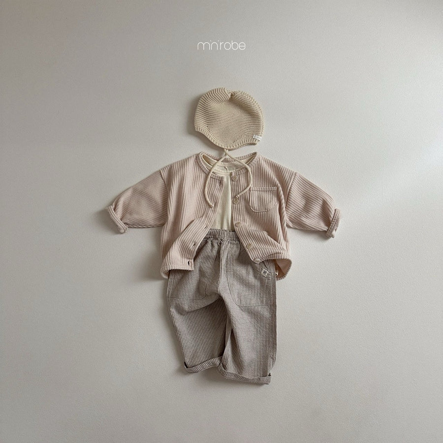 NEW【minirobe】ジェーン ソフトカーディガン