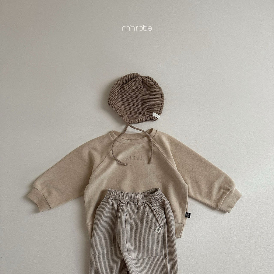 NEW【minirobe】 マインドストライプパンツ