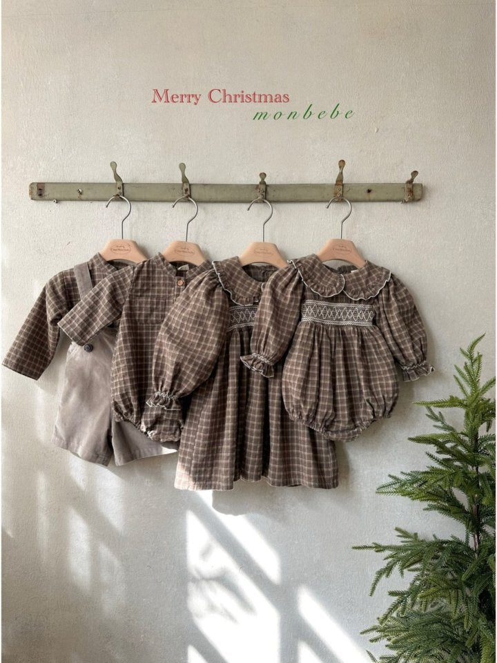 【monbebe】 China check shirts