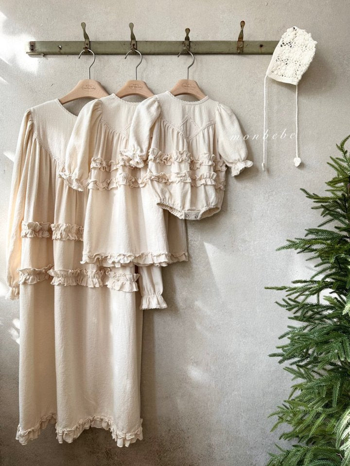 【monbebe】 Merlin Frill dress (for mom)