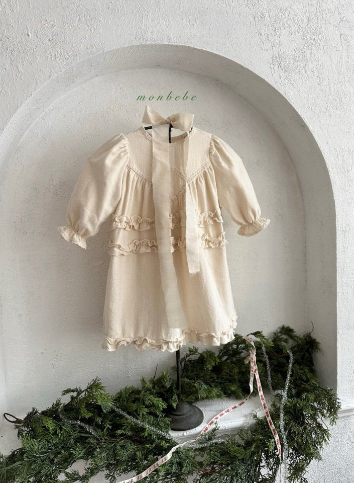 【monbebe】 Merlin Frill dress