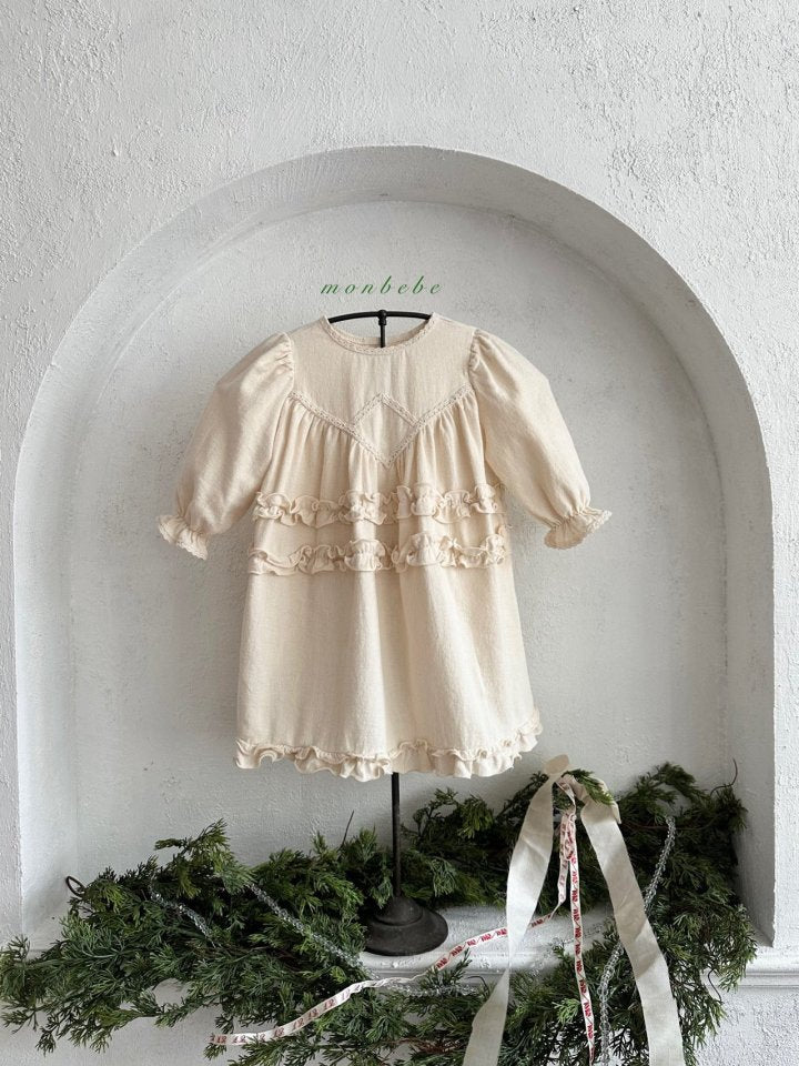 【monbebe】 Merlin Frill dress