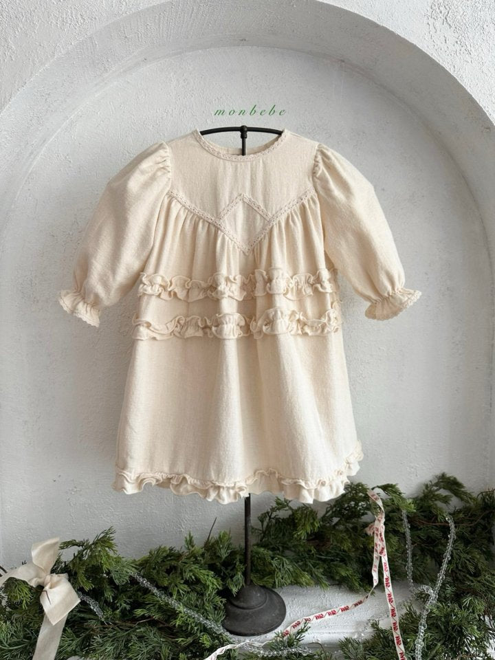 【monbebe】 Merlin Frill dress