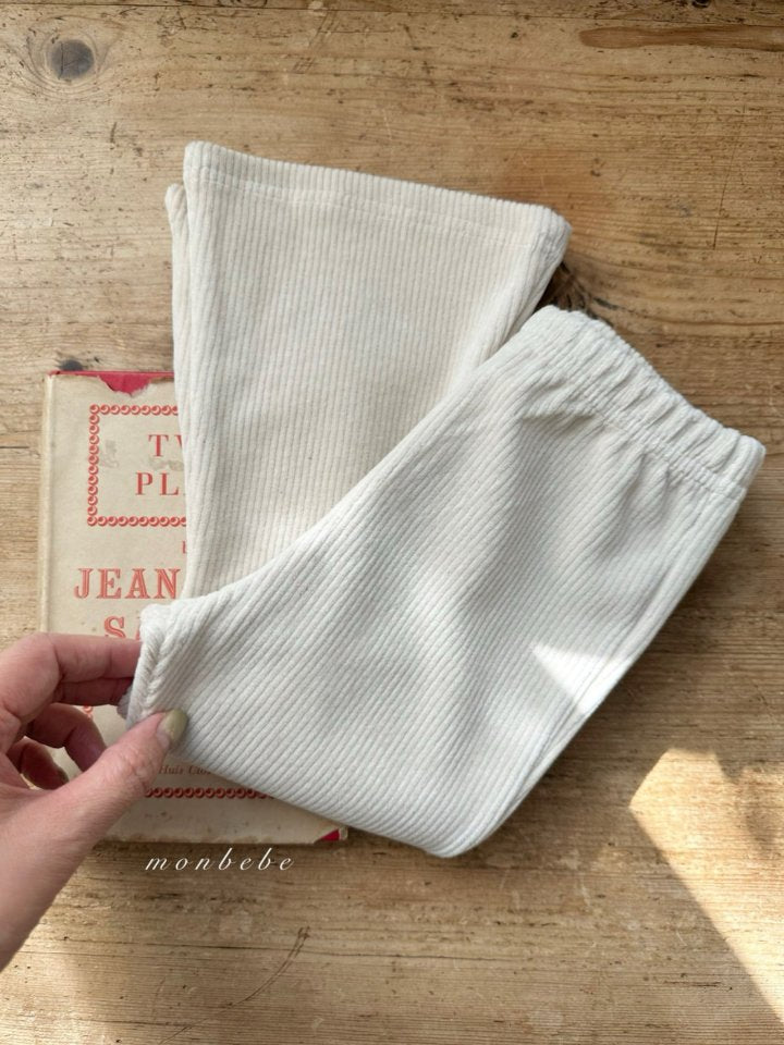 【monbebe】 Golden spandex bootcut pants