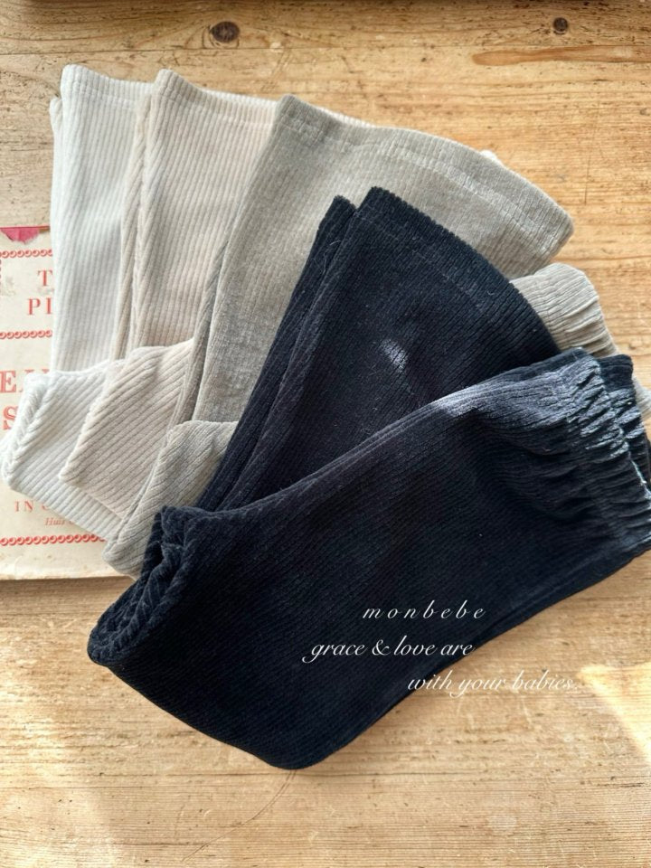 【monbebe】 Golden spandex bootcut pants