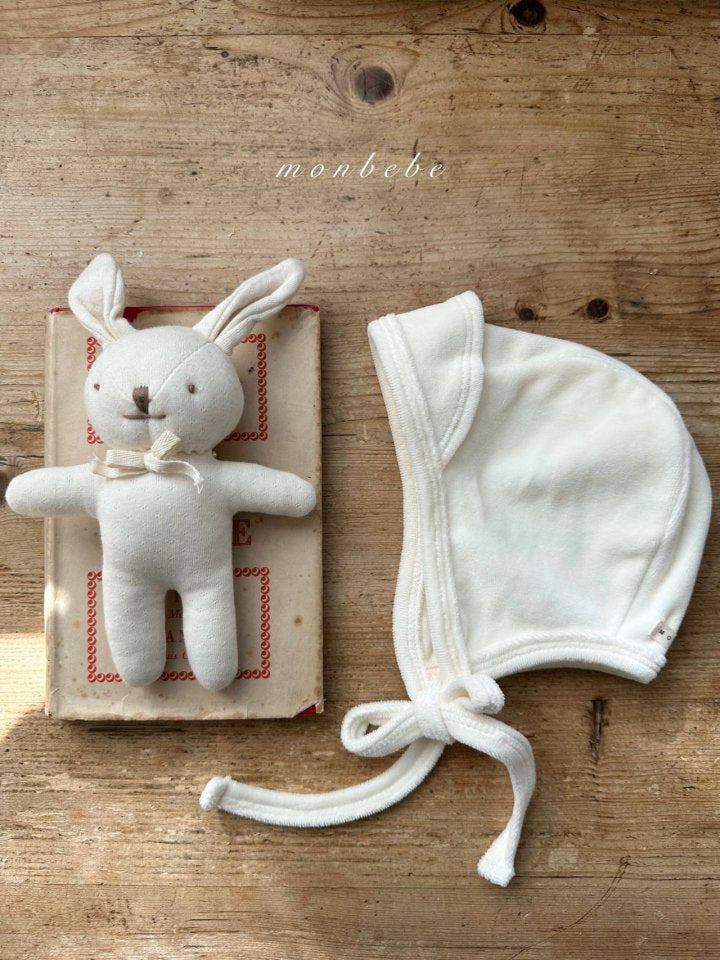 【monbebe】 Cotton Velour Bonnet