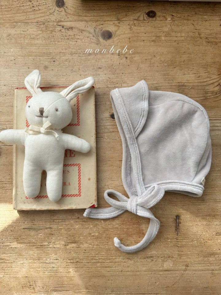 【monbebe】 Cotton Velour Bonnet