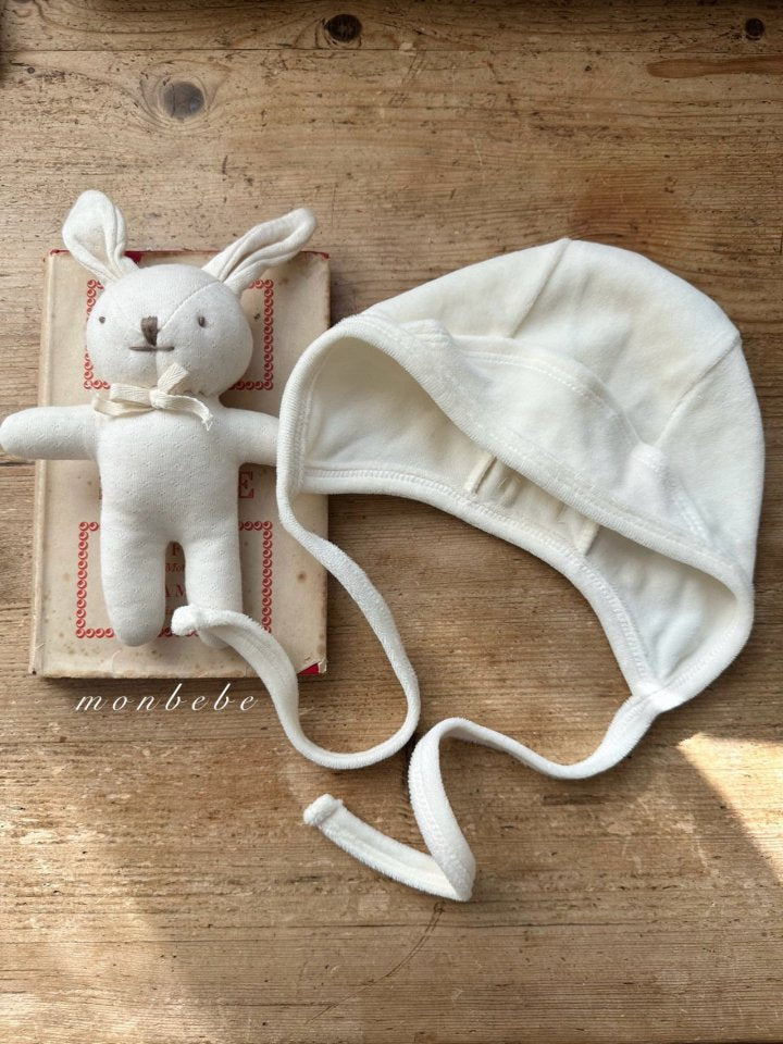 【monbebe】 Cotton Velour Bonnet