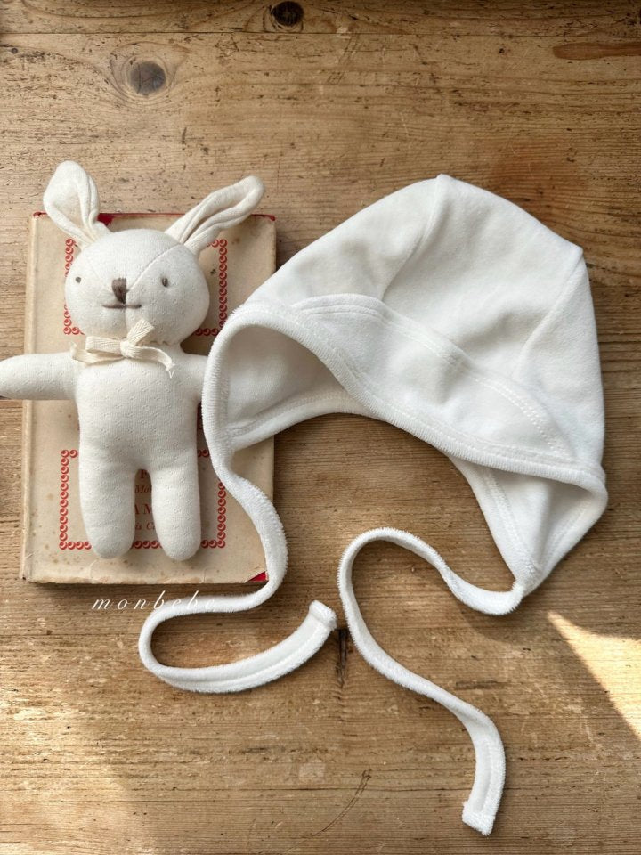 【monbebe】 Cotton Velour Bonnet