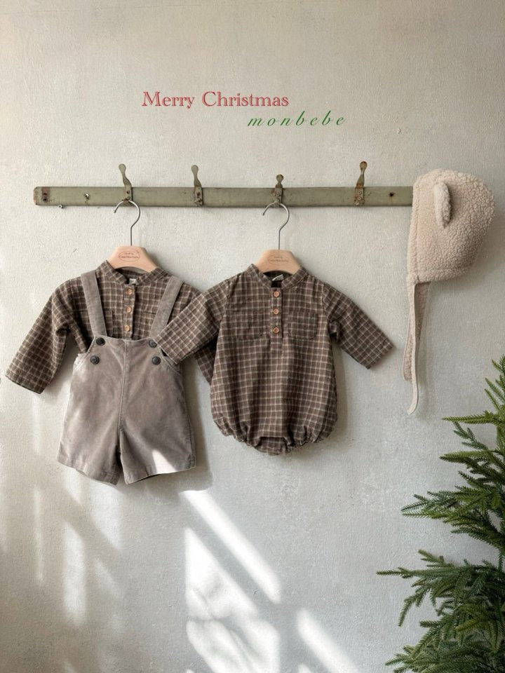 【monbebe】 China check shirts