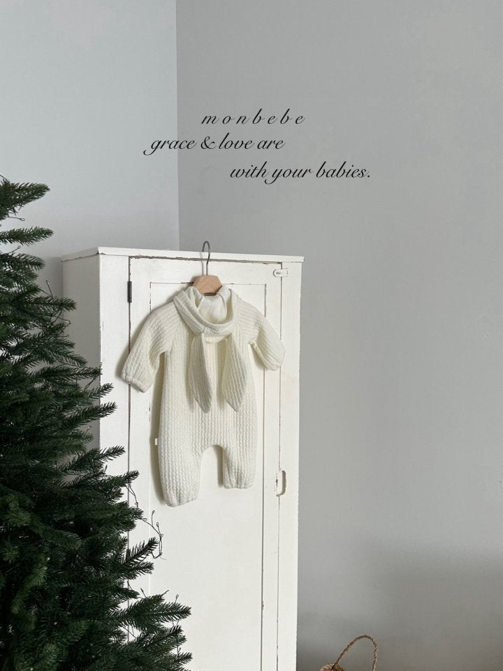 【monbebe】 Bunny Knit Suit