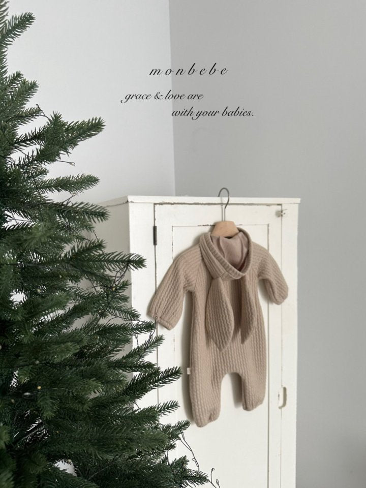 【monbebe】 Bunny Knit Suit