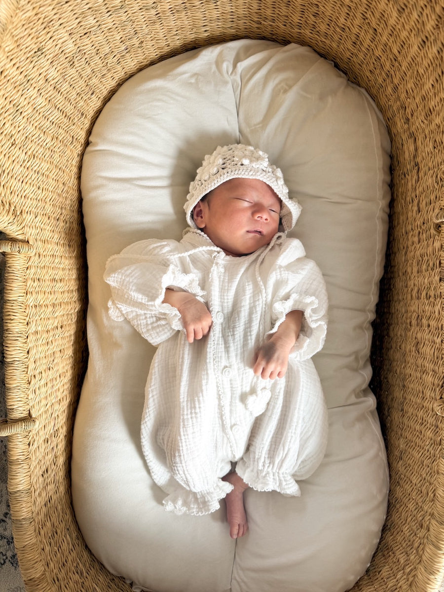 【まとめ】モンベベ ジャガードグローリーロンパース ボンネット セレモニー monbebe New Glory Suit ブランド モンべべ 新生児 男の子 女の子