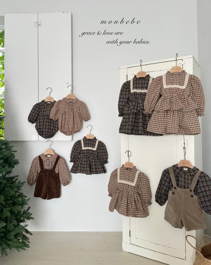 【monbebe】 Lope Check Suit