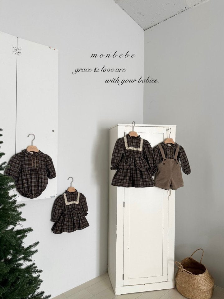 【monbebe】 Lope Check Suit