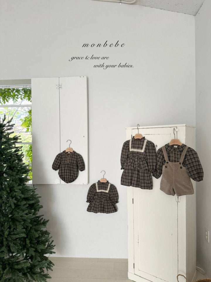 【monbebe】 Lope Check Suit
