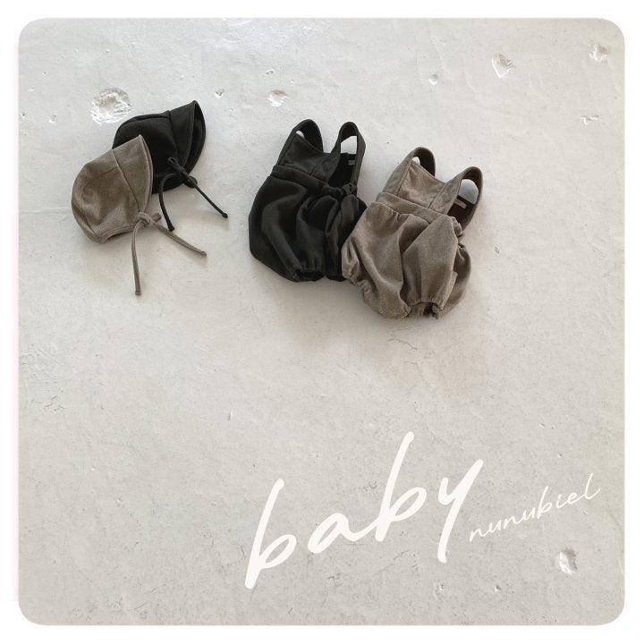 【nunubiel】 Accordion romper & bonnet