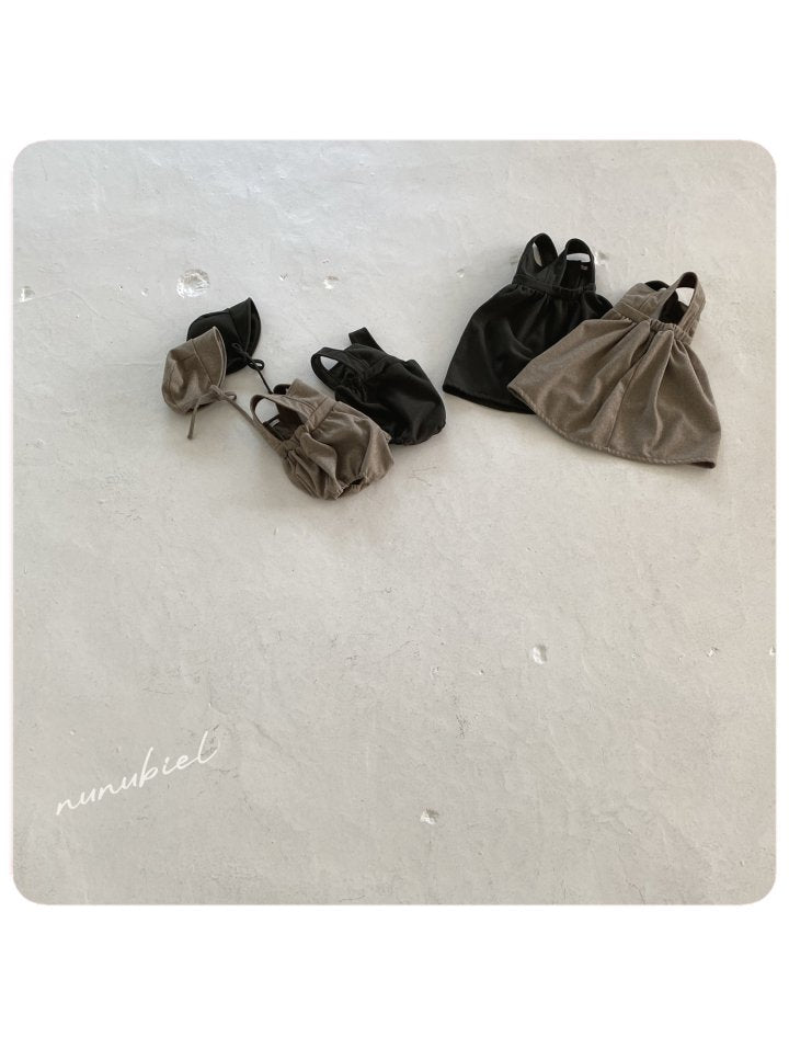 【nunubiel】 Accordion romper & bonnet