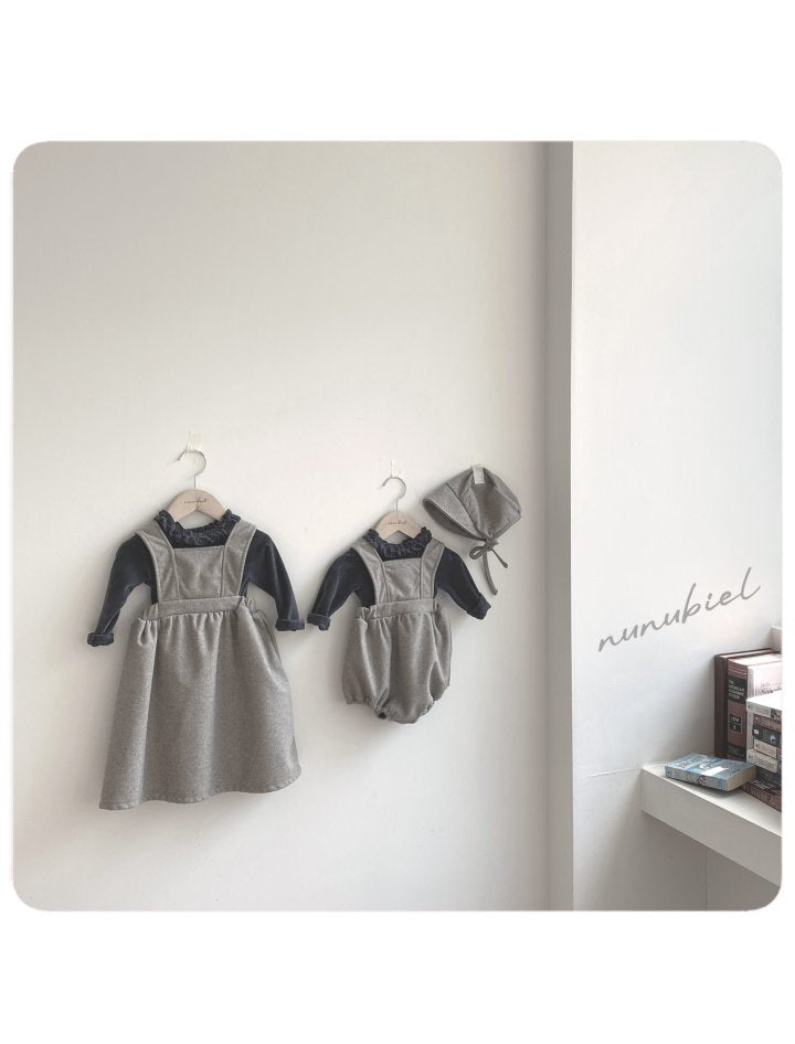 【nunubiel】 Accordion romper & bonnet