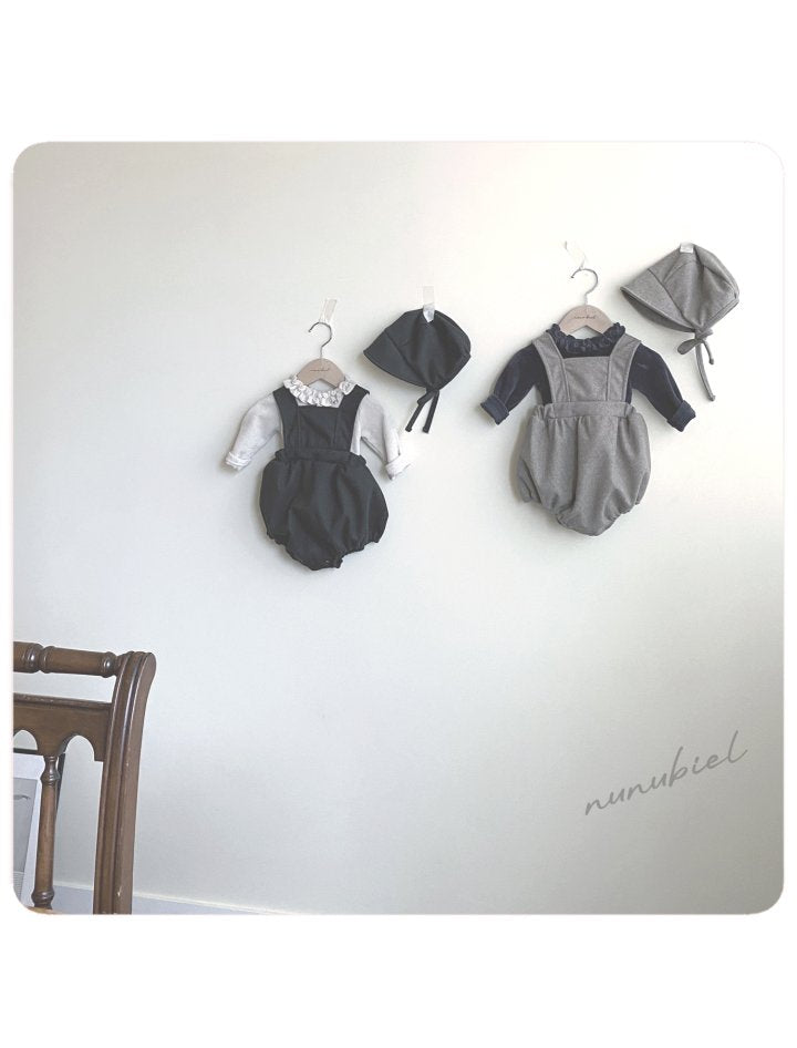【nunubiel】 Accordion romper & bonnet