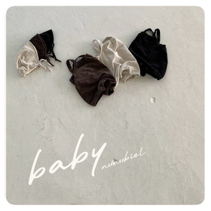 【nunubiel】 Clap romper & bonnet