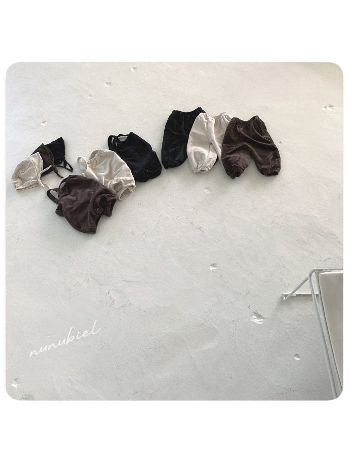 【nunubiel】 Clap romper & bonnet