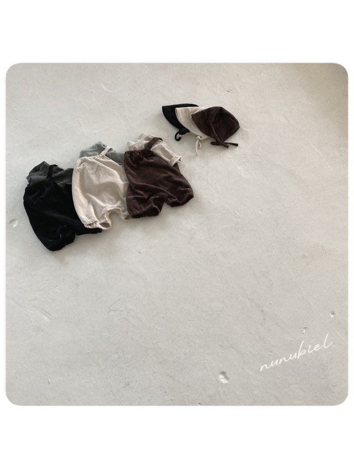 【nunubiel】 Clap romper & bonnet
