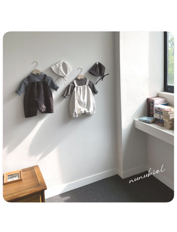 【nunubiel】 Clap romper & bonnet