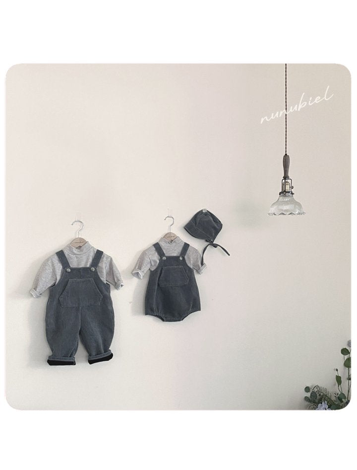 【nunubiel】 Corduroy overall pants