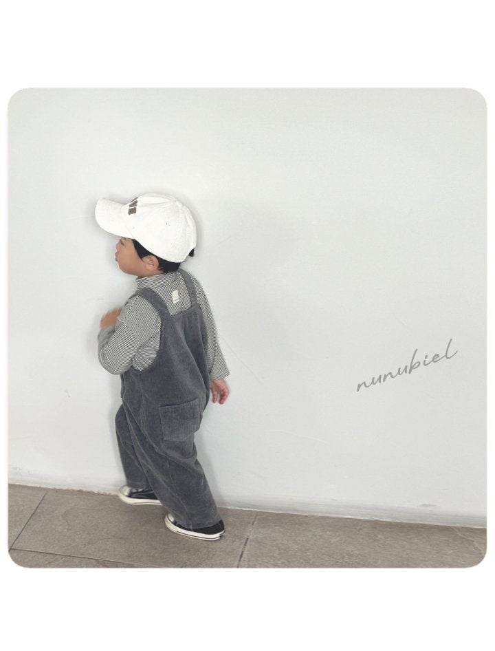 【nunubiel】 Corduroy overall pants